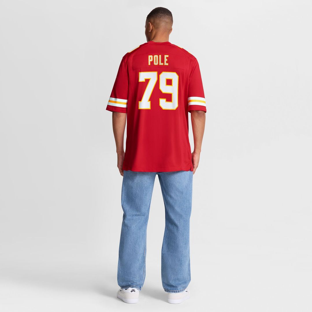 Esa Pole Kansas City Chiefs Team Game Jersey - Red