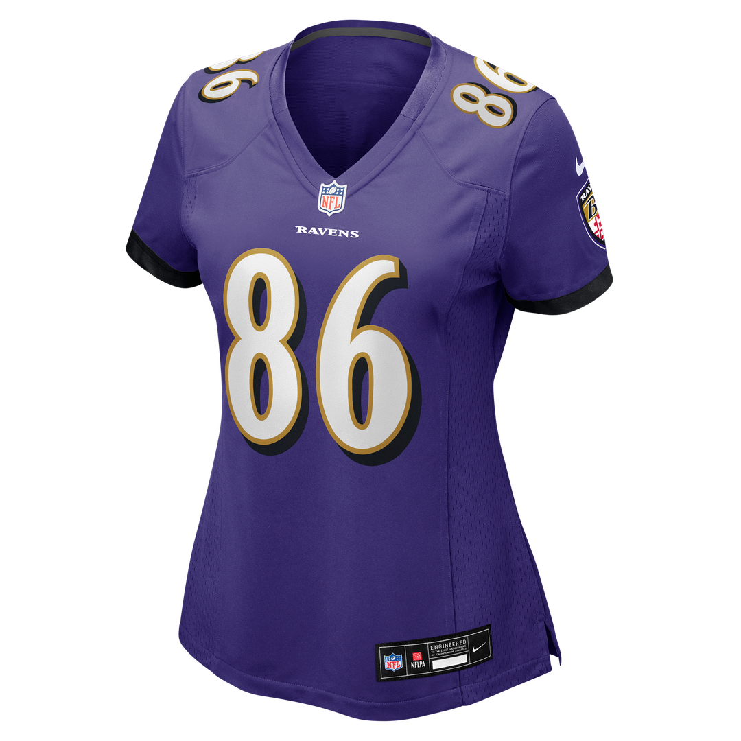 Cornelius Johnson Baltimore Ravens Women's Team Game Jersey - Purple