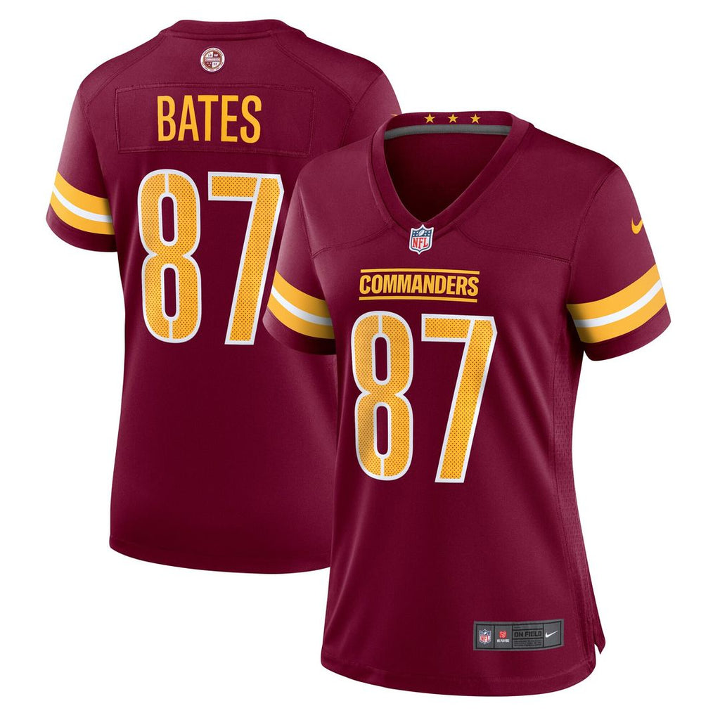 John Bates Washington Commanders Women's Game Jersey - Burgundy