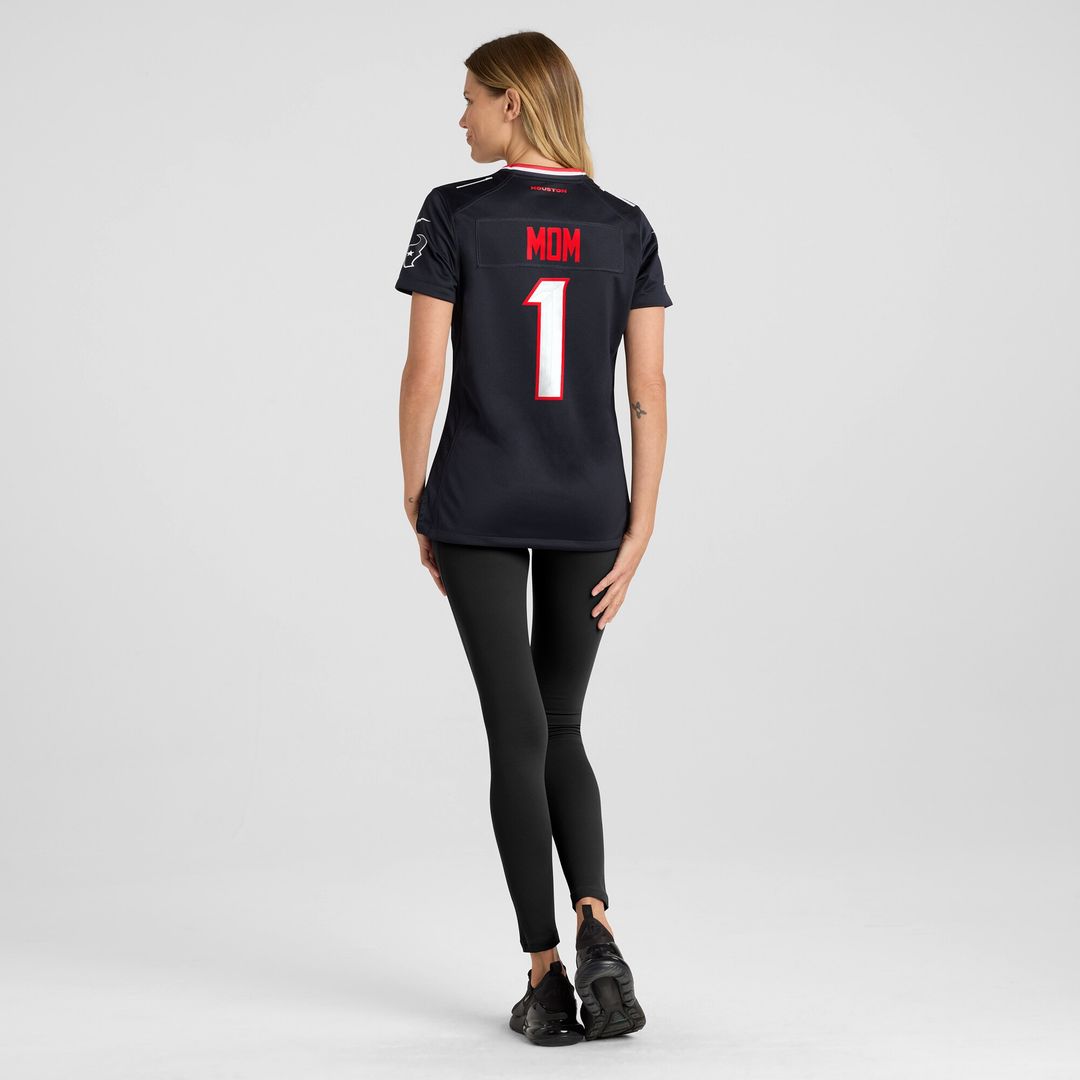 Houston Texans Women's #1 Mom Game Jersey - Navy