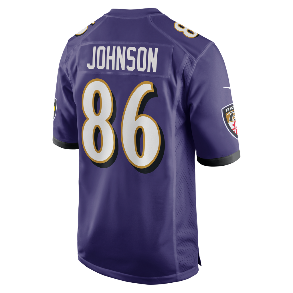 Cornelius Johnson Baltimore Ravens Team Game Jersey - Purple