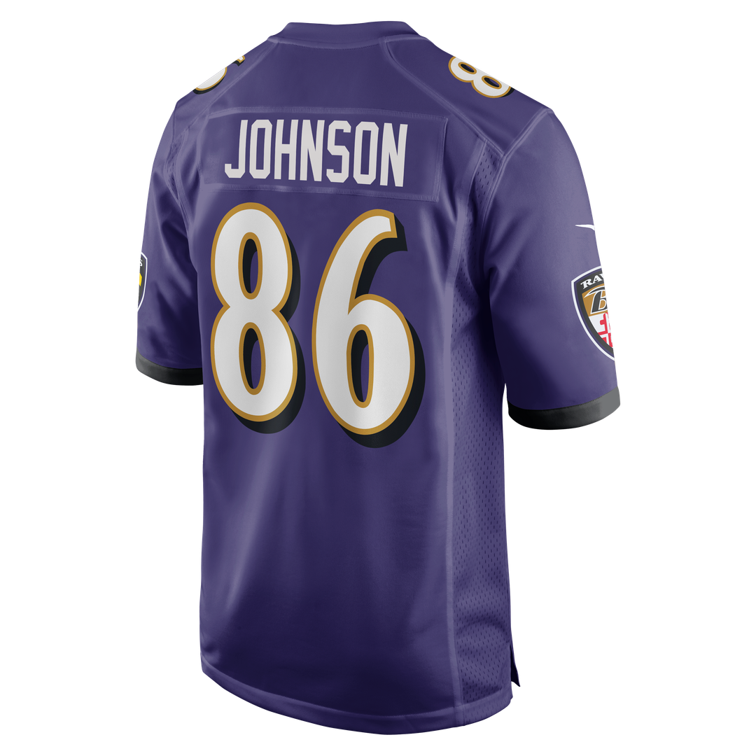 Cornelius Johnson Baltimore Ravens Team Game Jersey - Purple