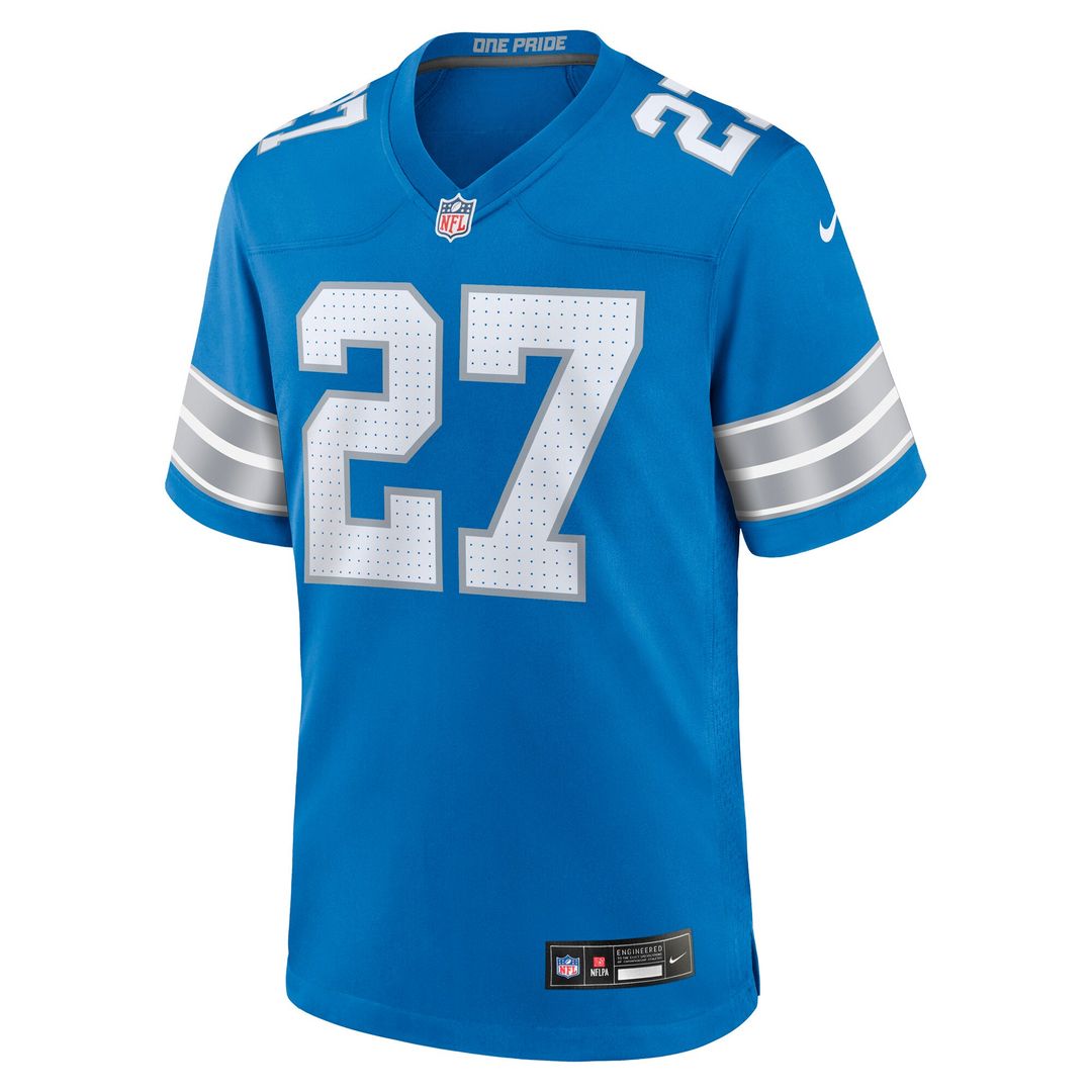 Christian Izien Detroit Lions Team Game Jersey - Blue