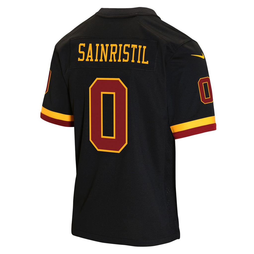Mike Sainristil Washington Commanders Youth Hail Raiser Alternate Game Jersey - Black