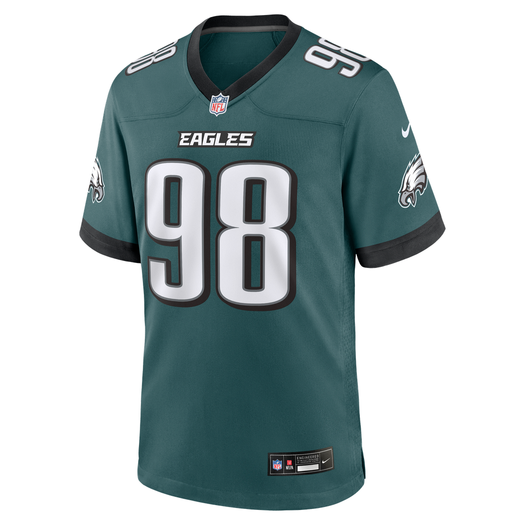 Jalen Carter Philadelphia Eagles Alternate Game Jersey - Kelly Green