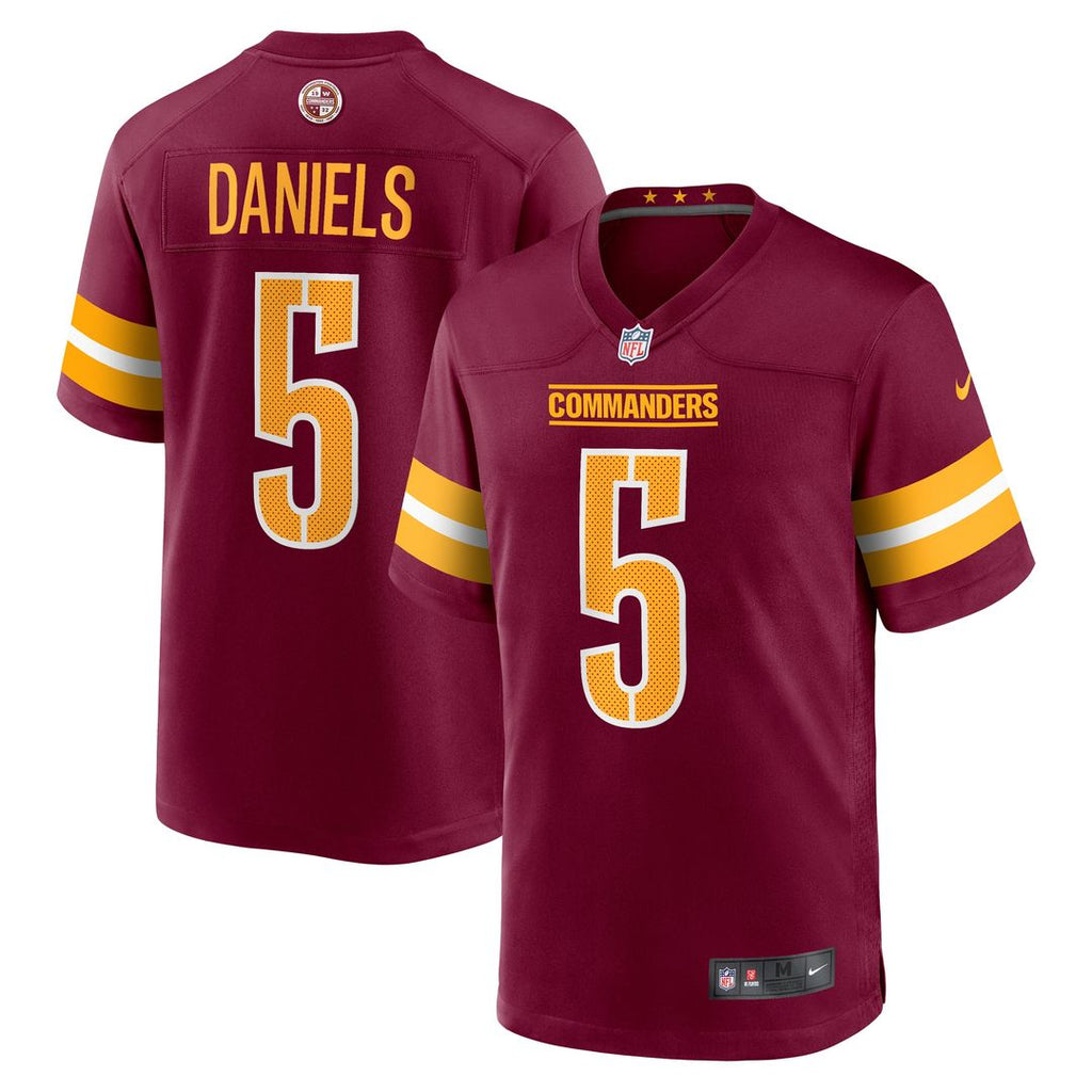 Jayden Daniels Washington Commanders Alternate Game Player Jersey - Black