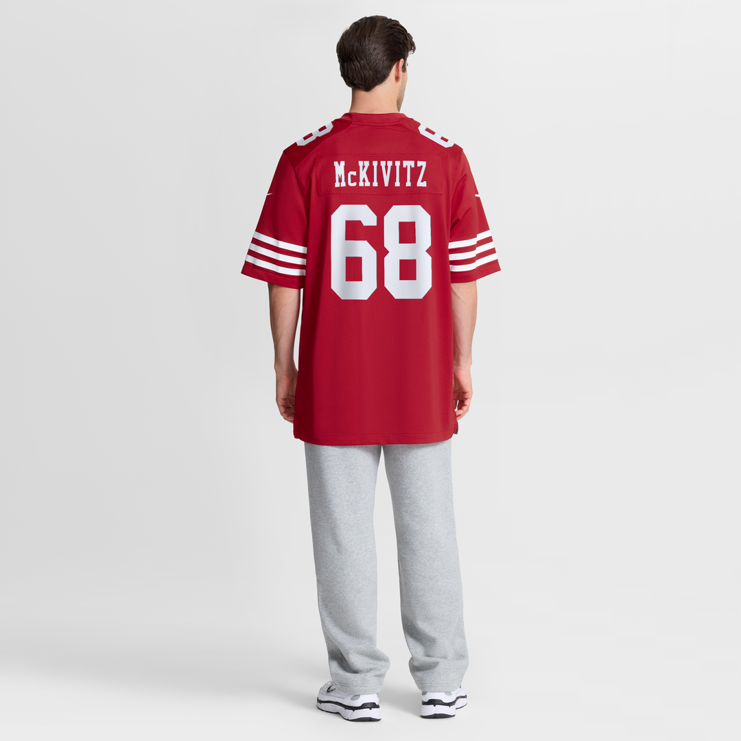 Colton McKivitz San Francisco 49ers Game Jersey - Scarlet