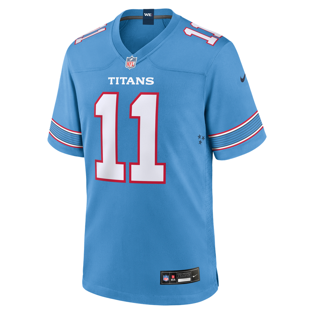Jermaine Johnson II Tennessee Titans Team Game Jersey - Light Blue