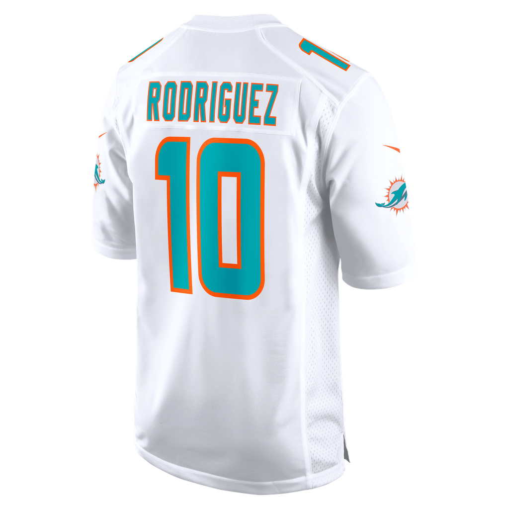 Jacob Rodriguez Miami Dolphins Alternate Game Jersey - Aqua