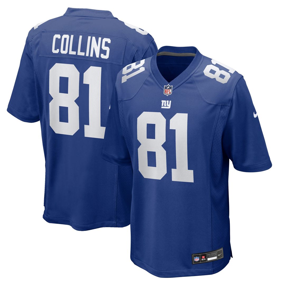 Beaux Collins New York Giants Team Game Jersey - Royal