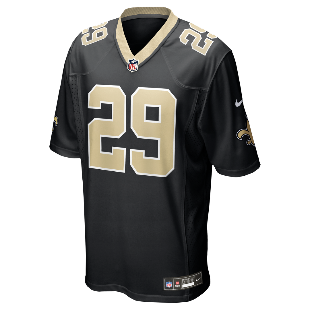 Quincy Riley New Orleans Saints Team Game Jersey - Black