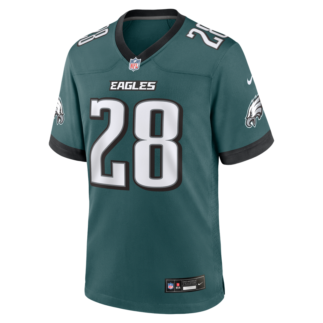 Will Shipley Philadelphia Eagles Team Game Jersey - Midnight Green