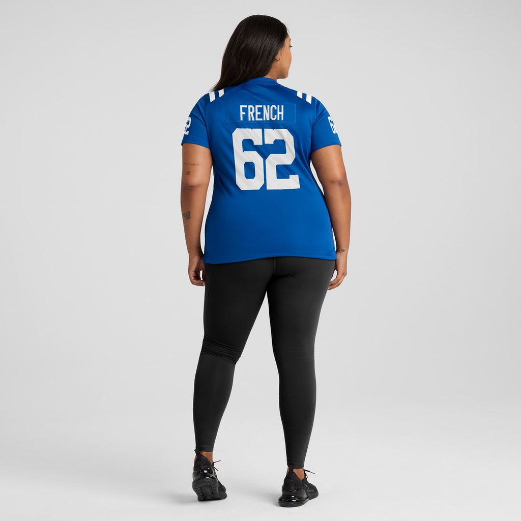 Wesley French Indianapolis Colts Women's Game Player Jersey - Royal