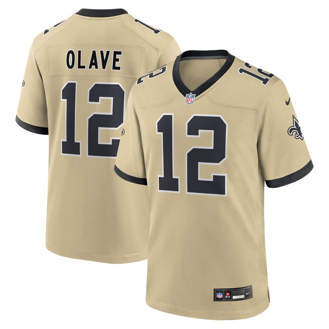 Chris Olave New Orleans Saints Youth Gameday Golds Alternate Game Player Jersey - Gold