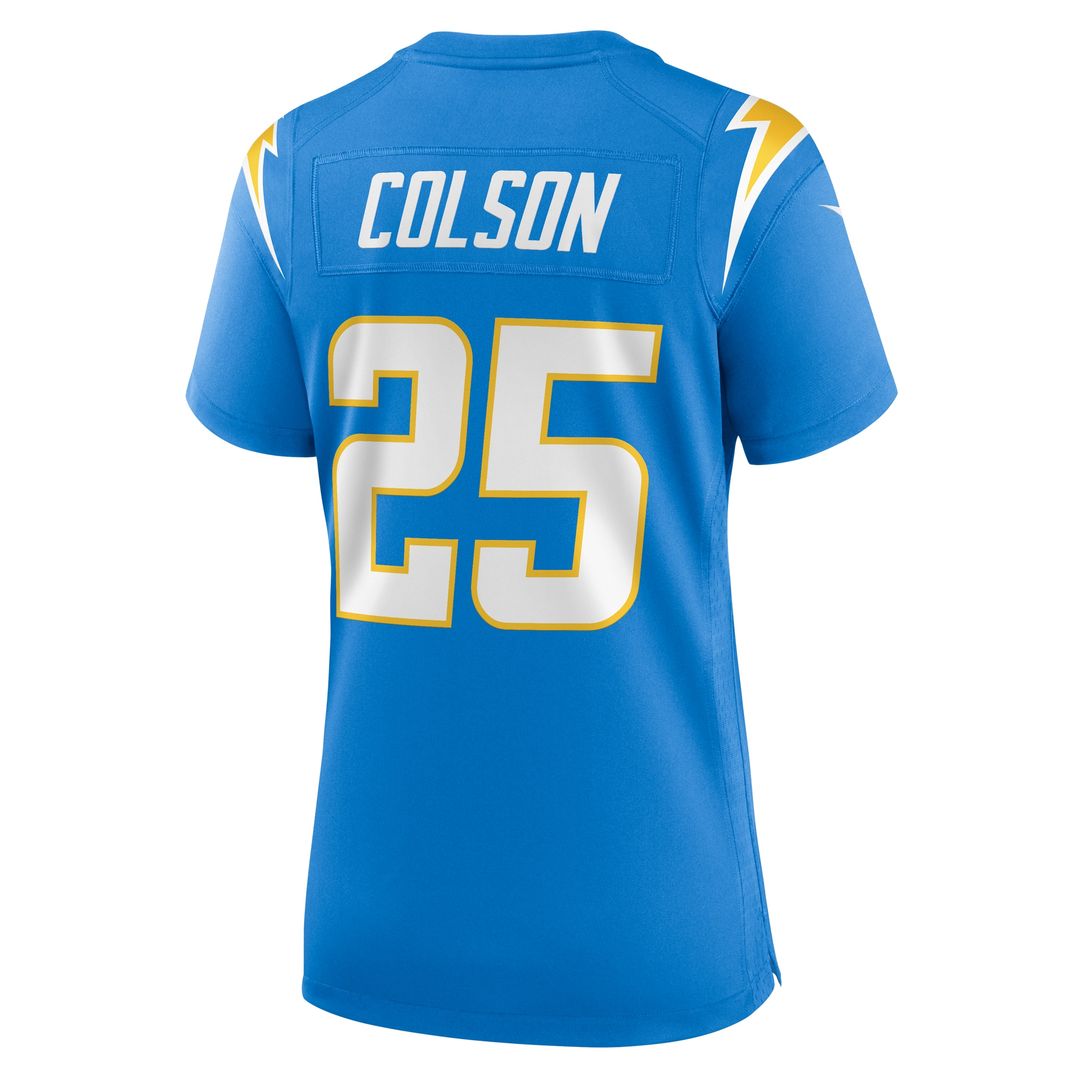 Junior Colson Los Angeles Chargers Women's Game Jersey - Powder Blue