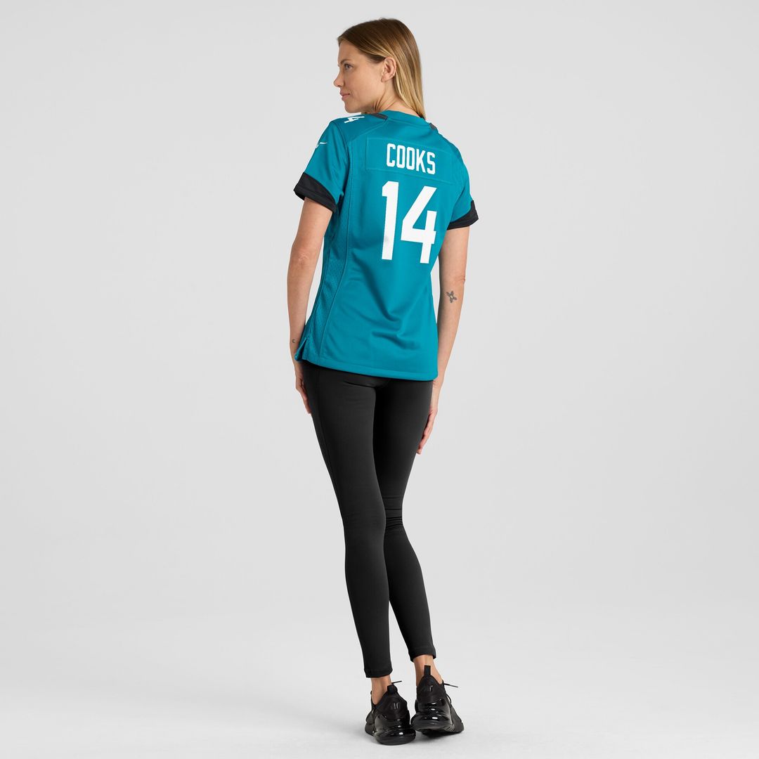 Elijah Cooks Jacksonville Jaguars Women's Team Game Jersey - Teal