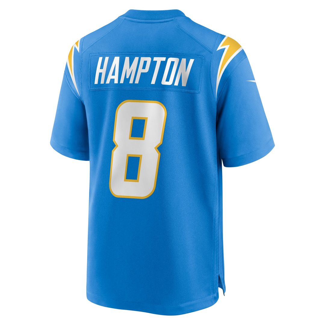 Omarion Hampton Los Angeles Chargers Game Player Jersey - Powder Blue