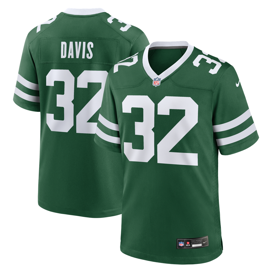 Isaiah Davis New York Jets Team Game Jersey - Legacy Green