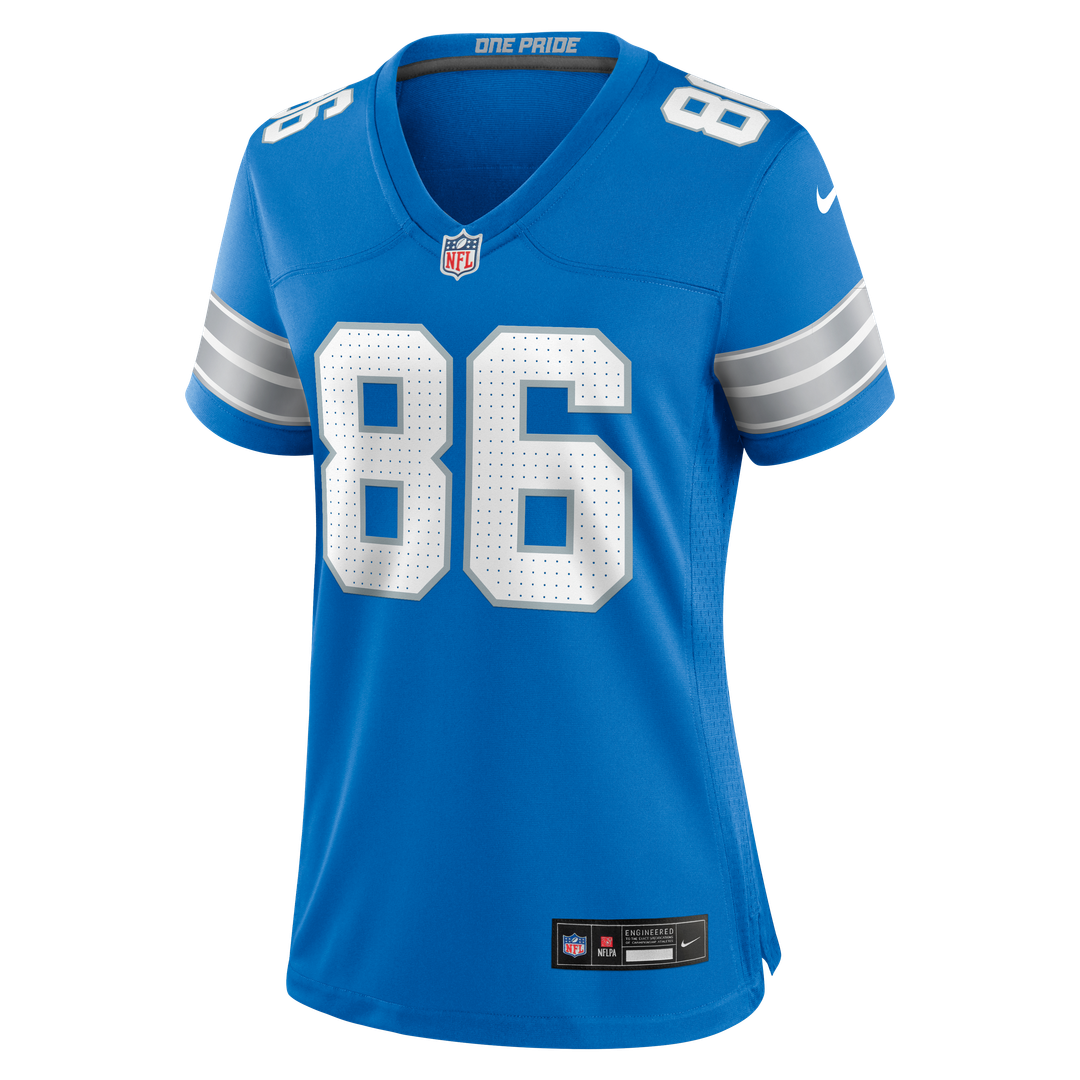 Anthony Firkser Detroit Lions Women's Team Game Jersey - Blue