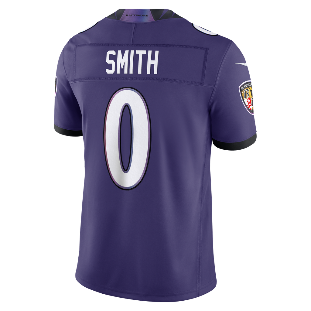 Roquan Smith Baltimore Ravens Vapor F.U.S.E. Stitched Limited Jersey - Purple