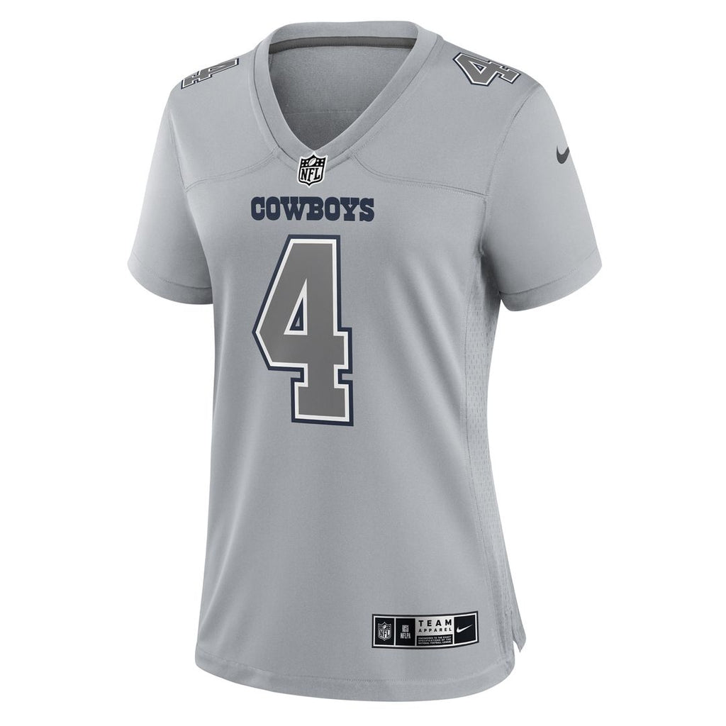 Dak Prescott Dallas Cowboys Women's Atmosphere Fashion Game Jersey - Gray