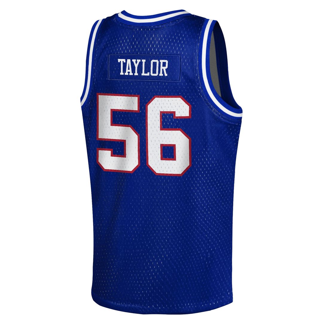 Lawrence Taylor New York Giants Mitchell & Ness Youth Retired Player Basketball Fashion Jersey - Royal