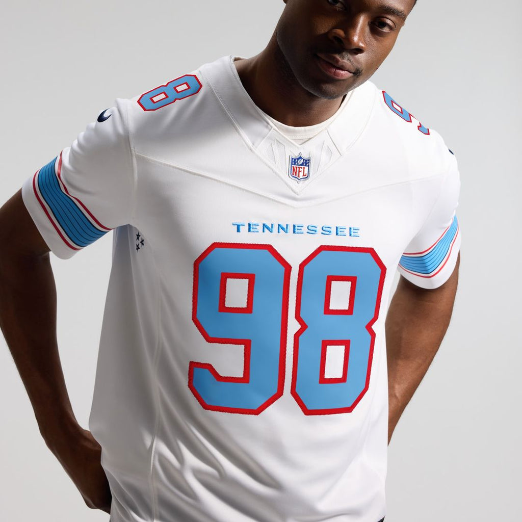 Jeffery Simmons Tennessee Titans Vapor F.U.S.E. Stitched Limited Jersey - White