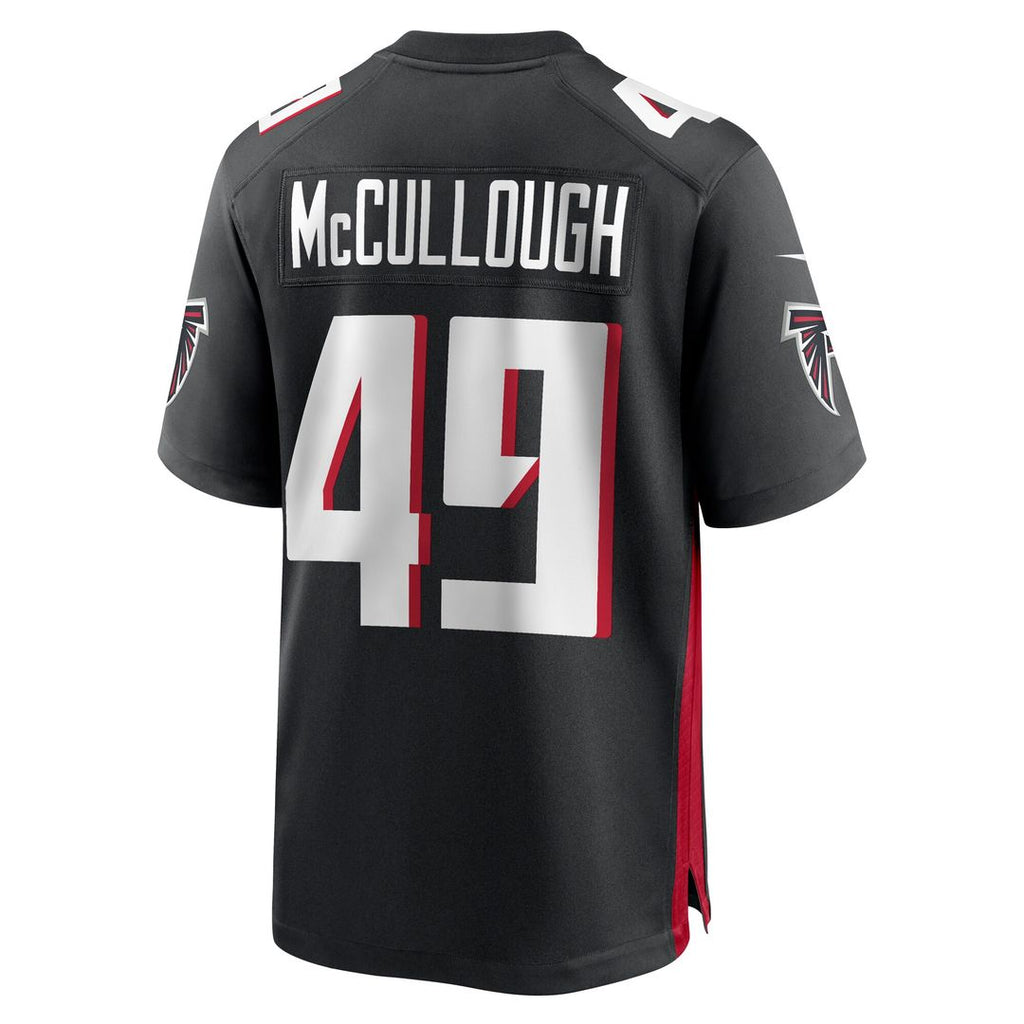 Liam McCullough Atlanta Falcons Team Game Jersey - Black