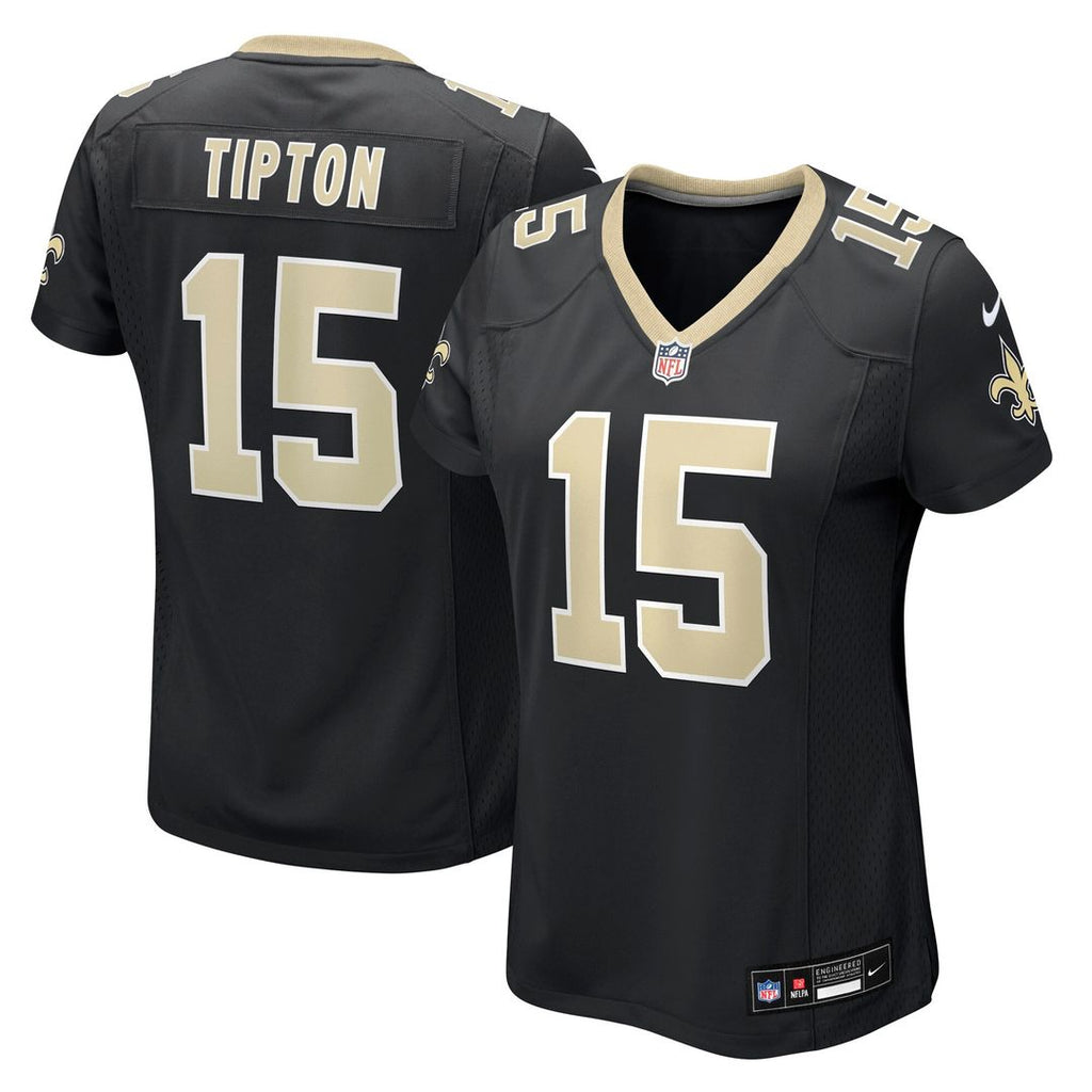 Mason Tipton New Orleans Saints Women's Team Game Jersey - Black