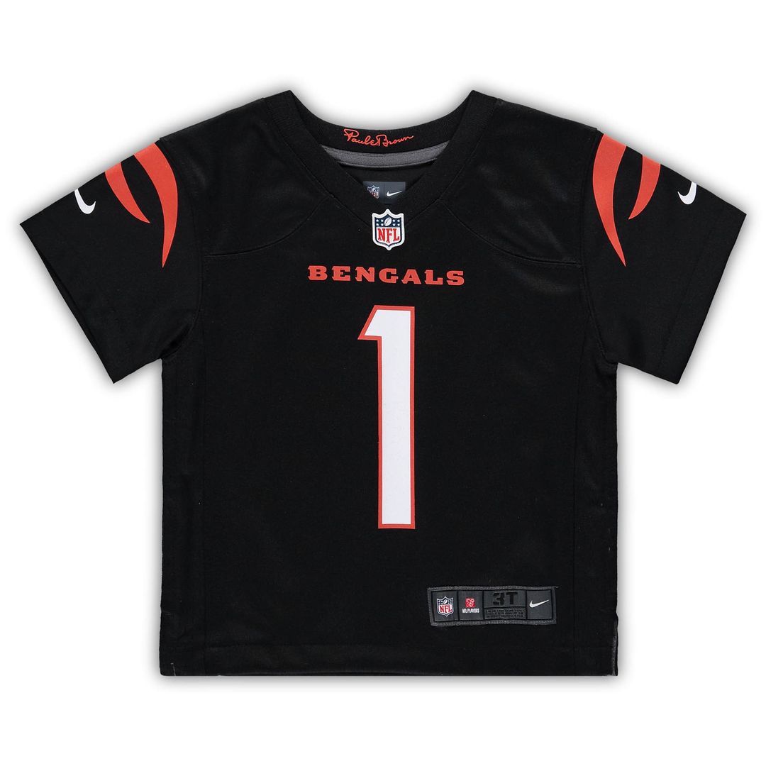 Ja'Marr Chase Cincinnati Bengals Toddler Game Jersey - Black
