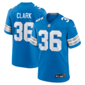 Chuck Clark Detroit Lions Team Game Jersey - Blue