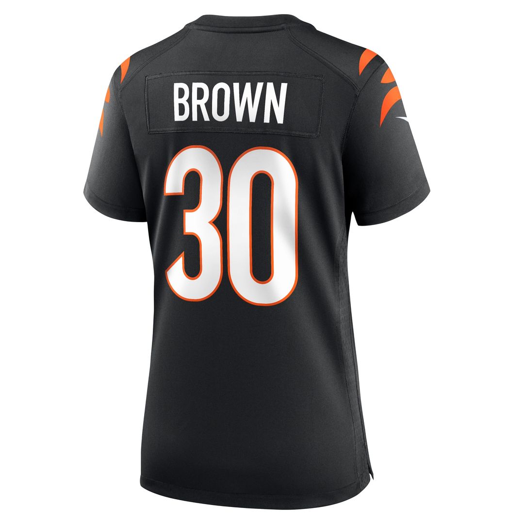 Chase Brown Cincinnati Bengals Women's Team Game Jersey - Black