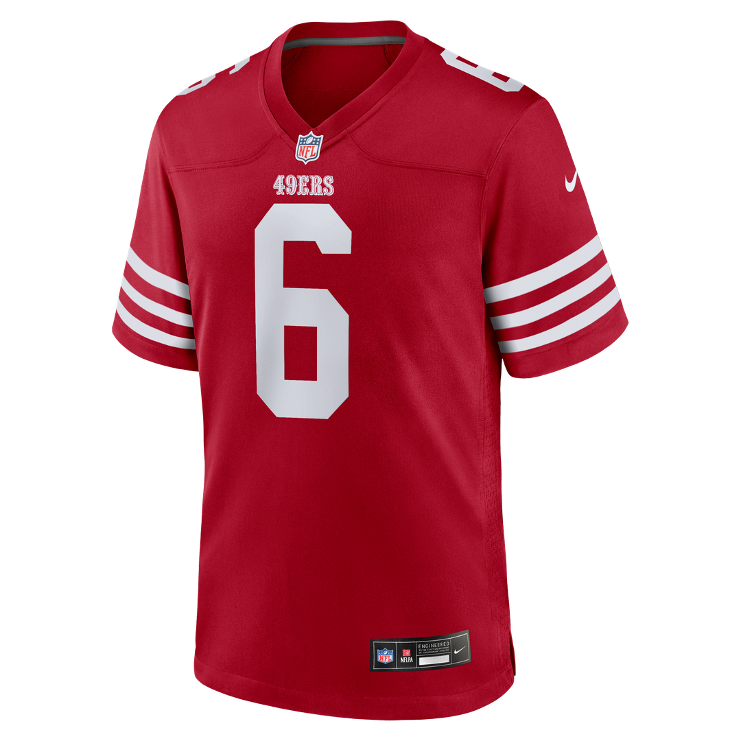 Malik Mustapha San Francisco 49ers Game Jersey - Scarlet