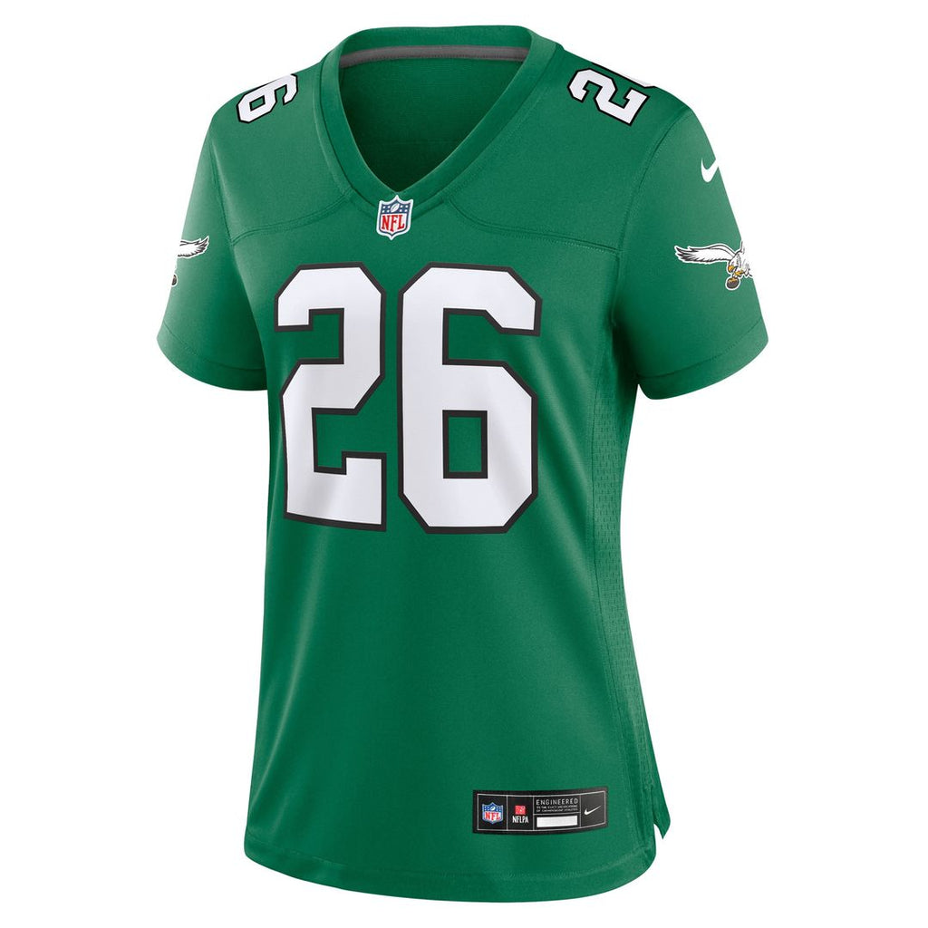 Saquon Barkley Philadelphia Eagles Women's Alternate Game Jersey - Kelly Green