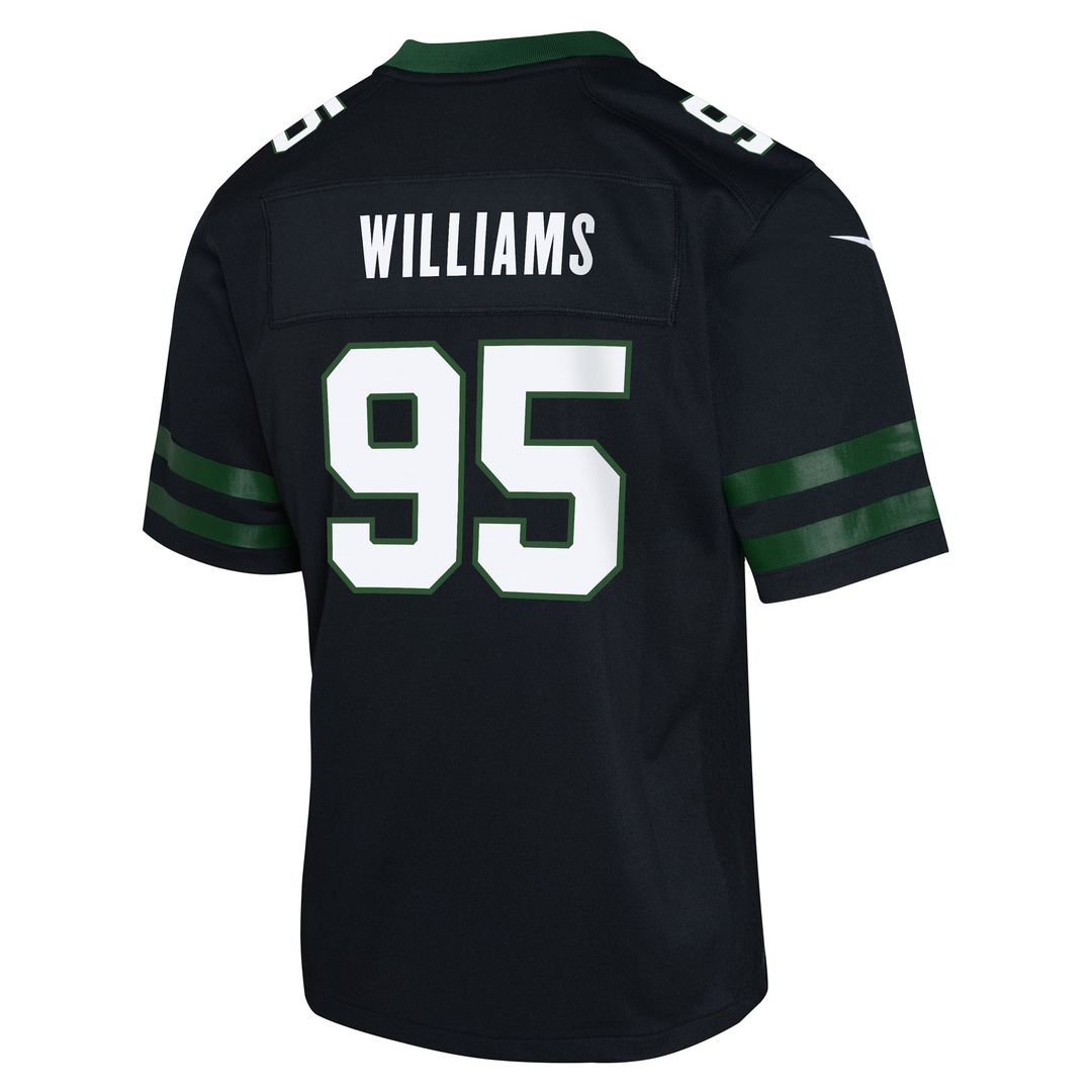 Quinnen Williams New York Jets Youth Game Jersey - Black