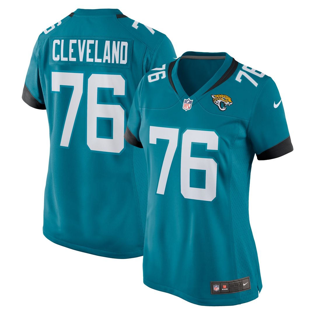 Ezra Cleveland Jacksonville Jaguars Women's Game Jersey - Teal