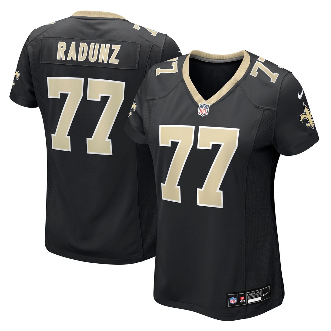 Dillon Radunz New Orleans Saints Women's Team Game Jersey - Black