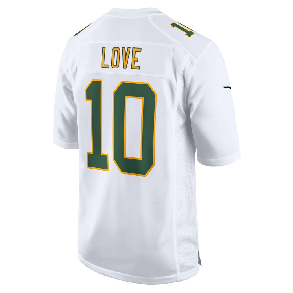 Love Green Bay Packers Fashion Game Jersey - White