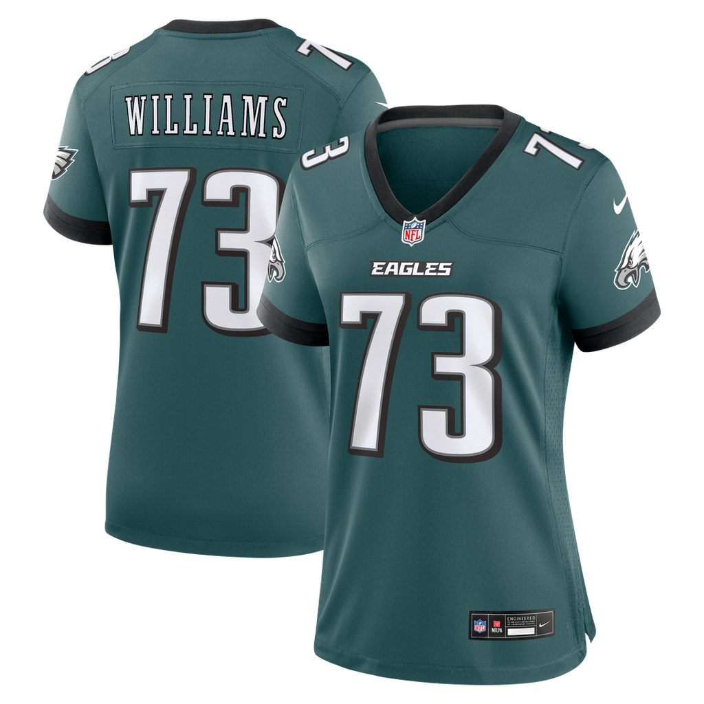 Cameron Williams Philadelphia Eagles Women's Team Game Jersey - Midnight Green