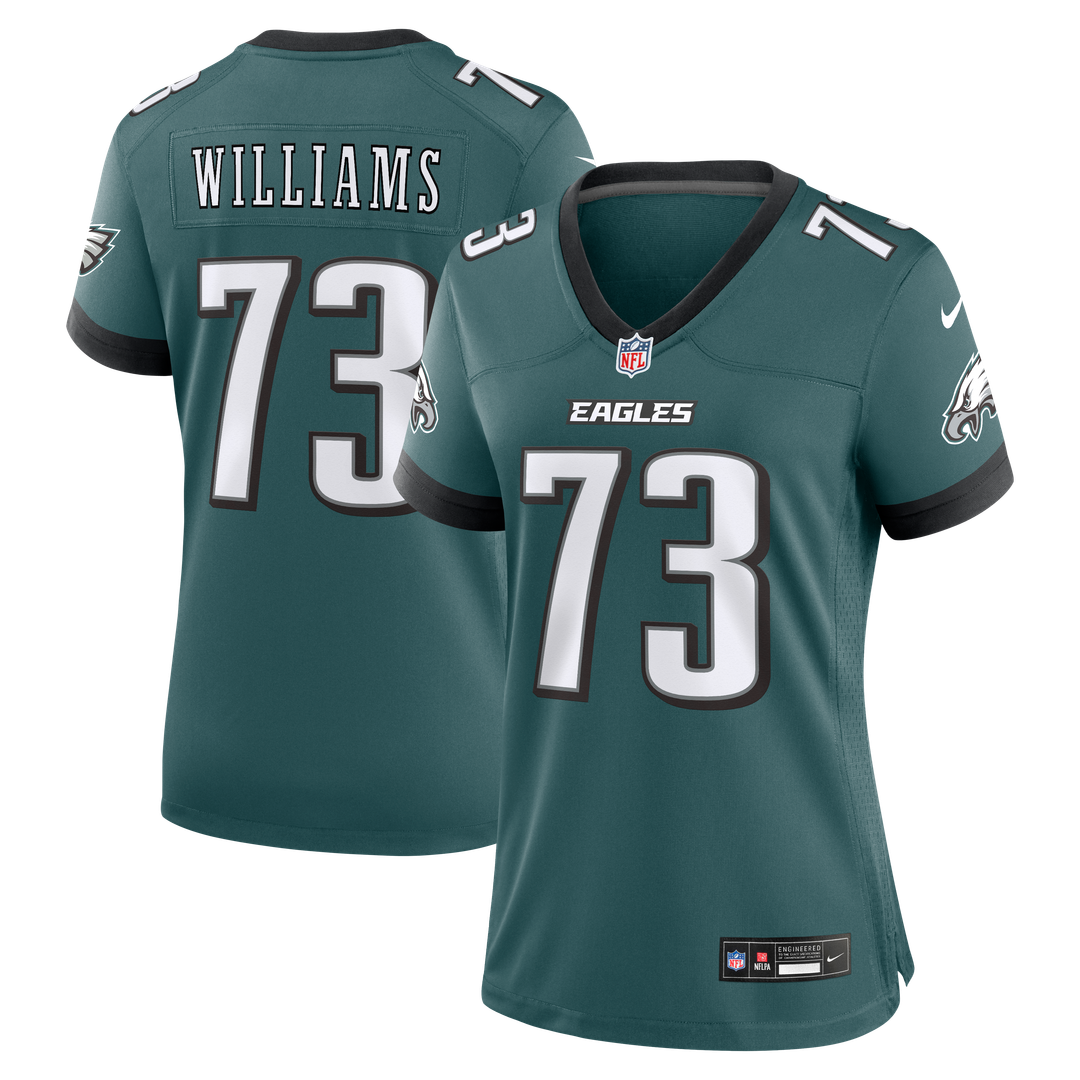 Cameron Williams Philadelphia Eagles Women's Team Game Jersey - Midnight Green