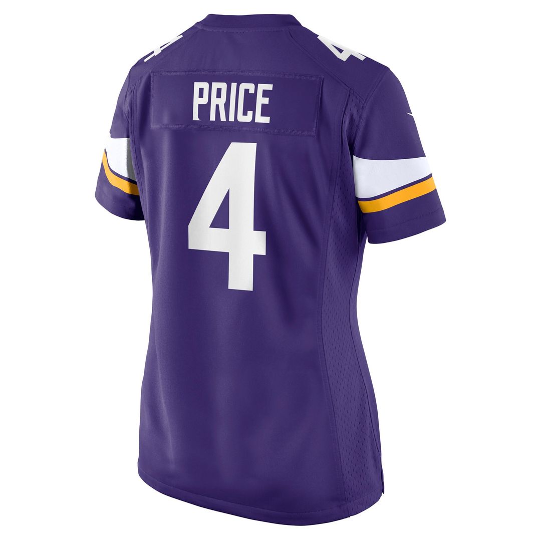 Myles Price Minnesota Vikings Women's Team Game Jersey - Purple