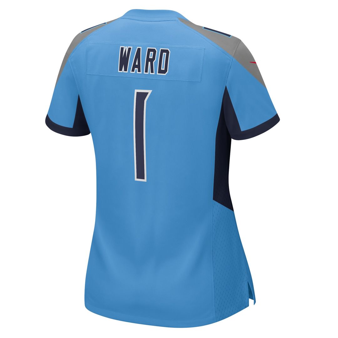 Cameron Ward Tennessee Titans Women's Team Game Jersey - Light Blue