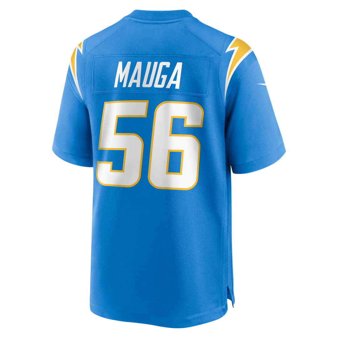 Kanai Mauga Los Angeles Chargers Team Game Jersey - Powder Blue