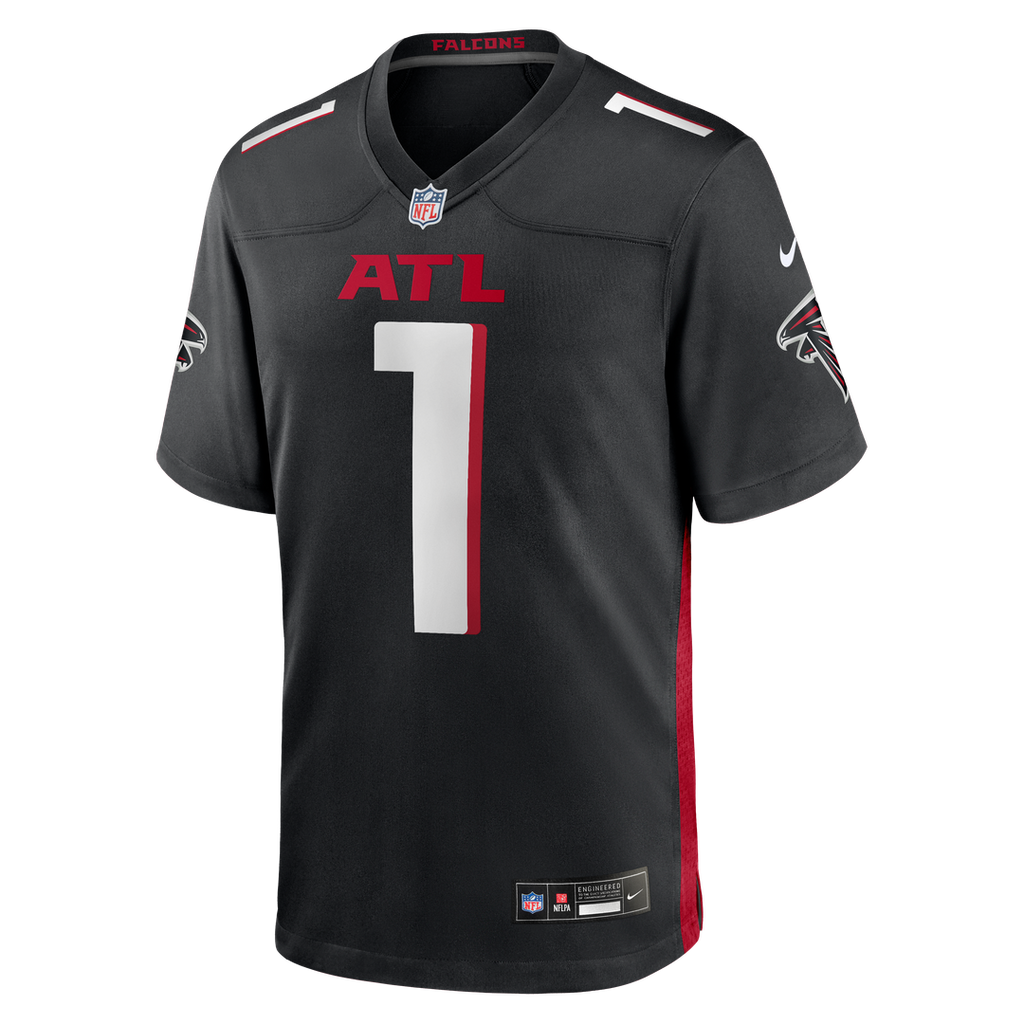 Number 1 Groom Atlanta Falcons Game Jersey - Black