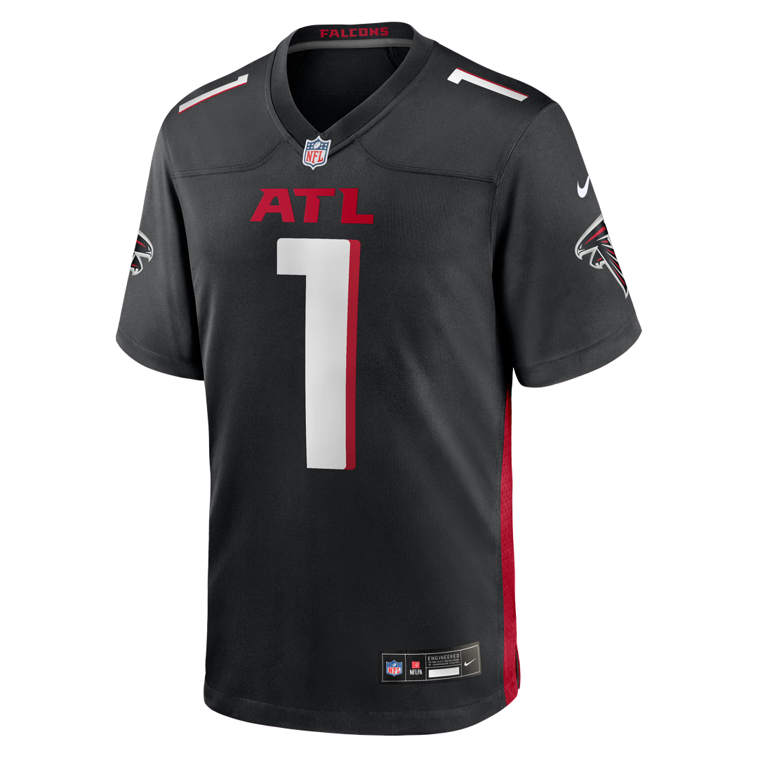 Number 1 Groom Atlanta Falcons Game Jersey - Black