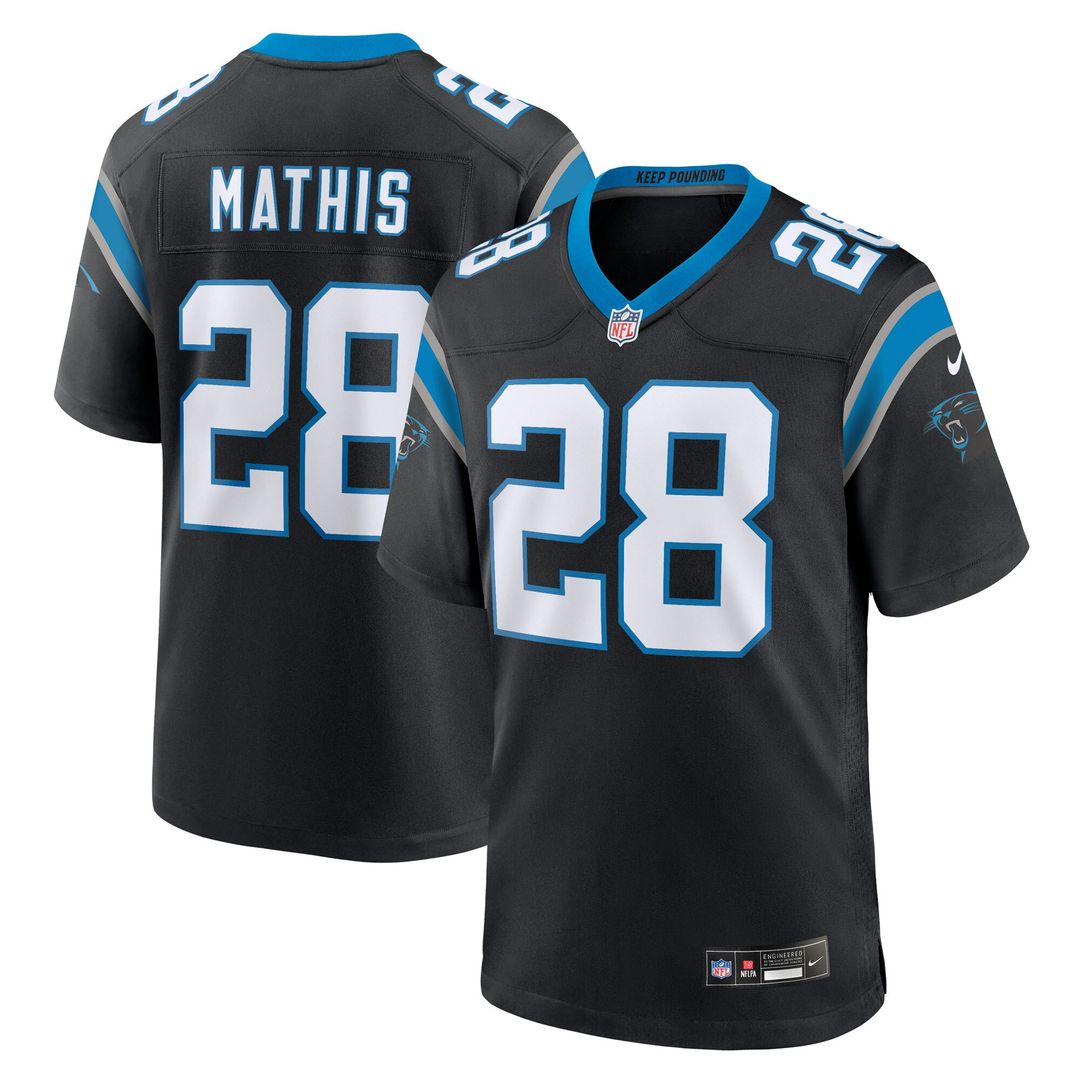 Damarri Mathis Carolina Panthers Team Game Jersey - Black