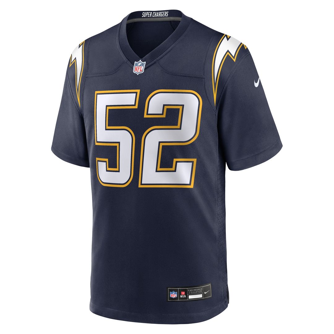 Khalil Mack Los Angeles Chargers Alternate Super Chargers Game Player Jersey - Navy