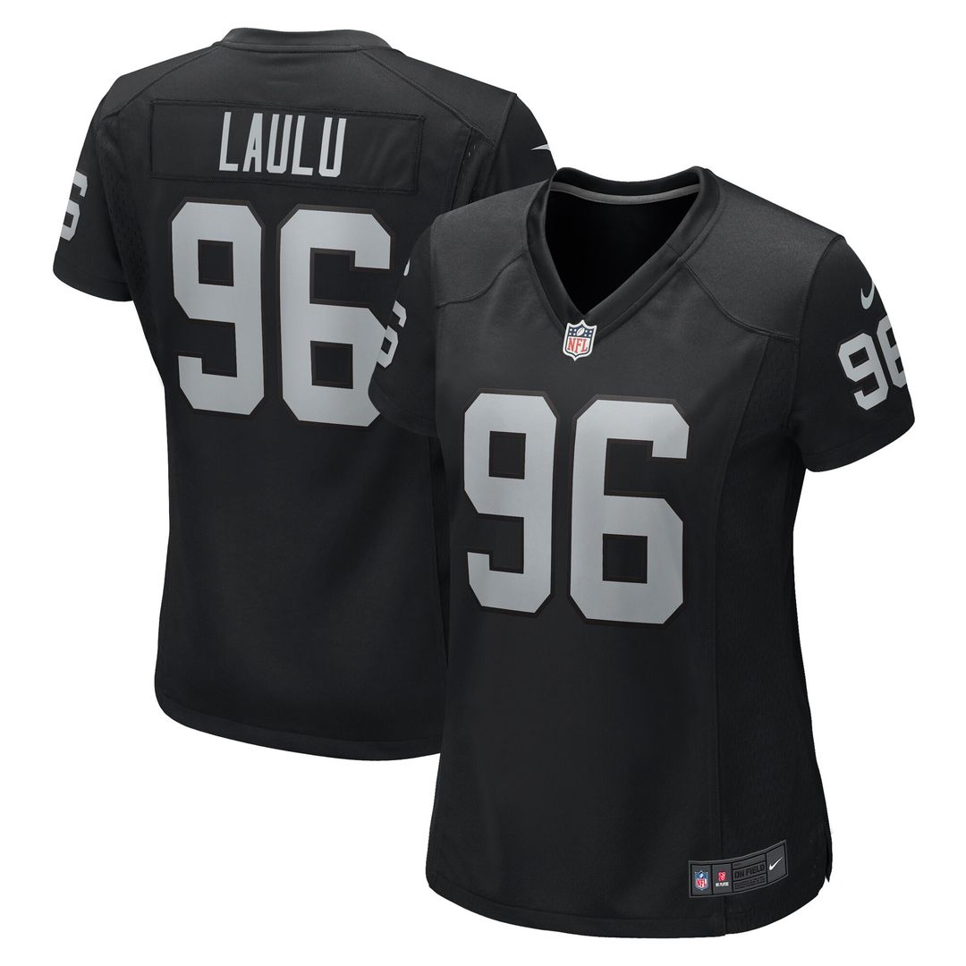 Jonah Laulu Las Vegas Raiders Women's Game Jersey - Black