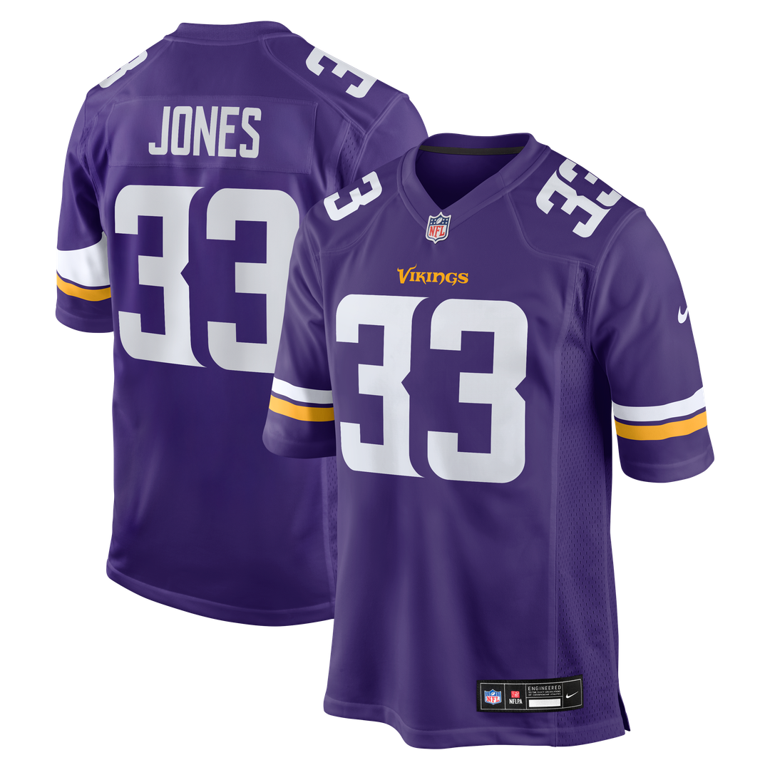 Aaron Jones Minnesota Vikings Nike Game Player Jersey - Purple