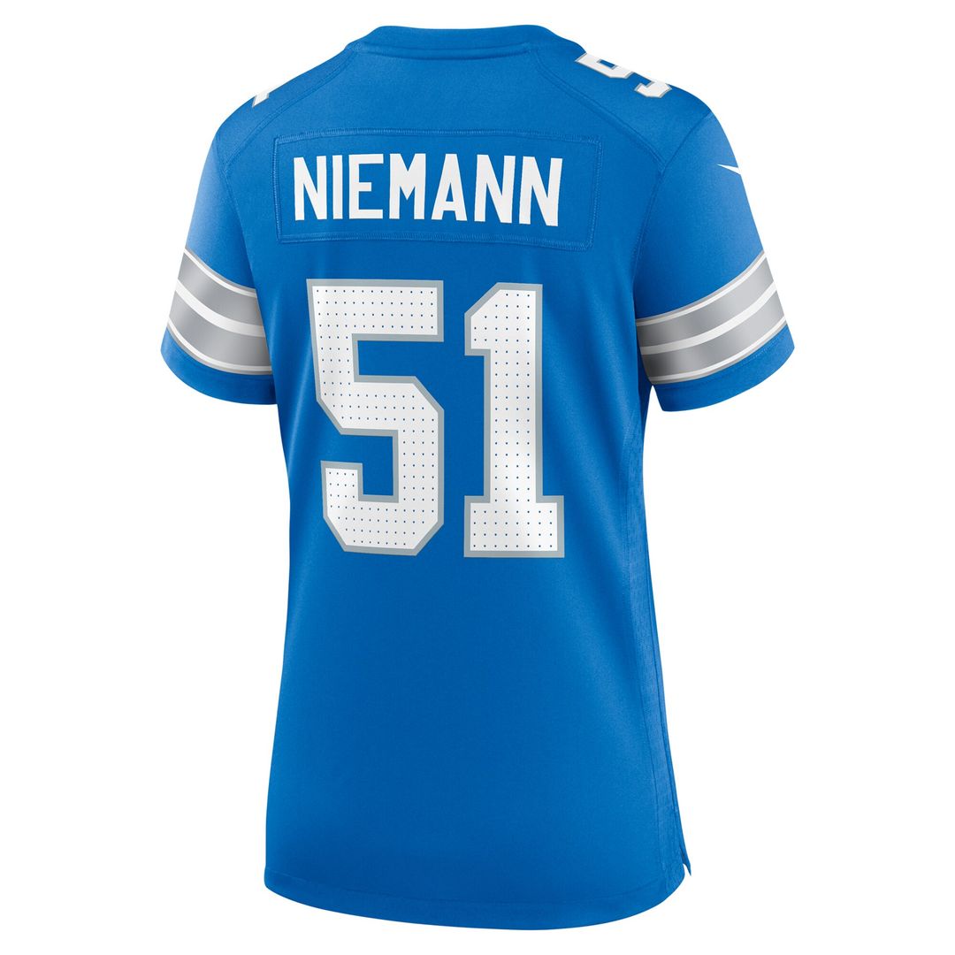 Ben Niemann Detroit Lions Women's Team Game Jersey - Blue